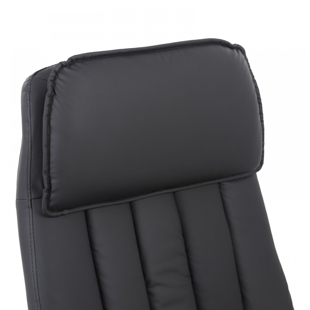 Καρέκλα γραφείου διευθυντή Morales pakoworld pu μαύρο 60x70x118-124εκ