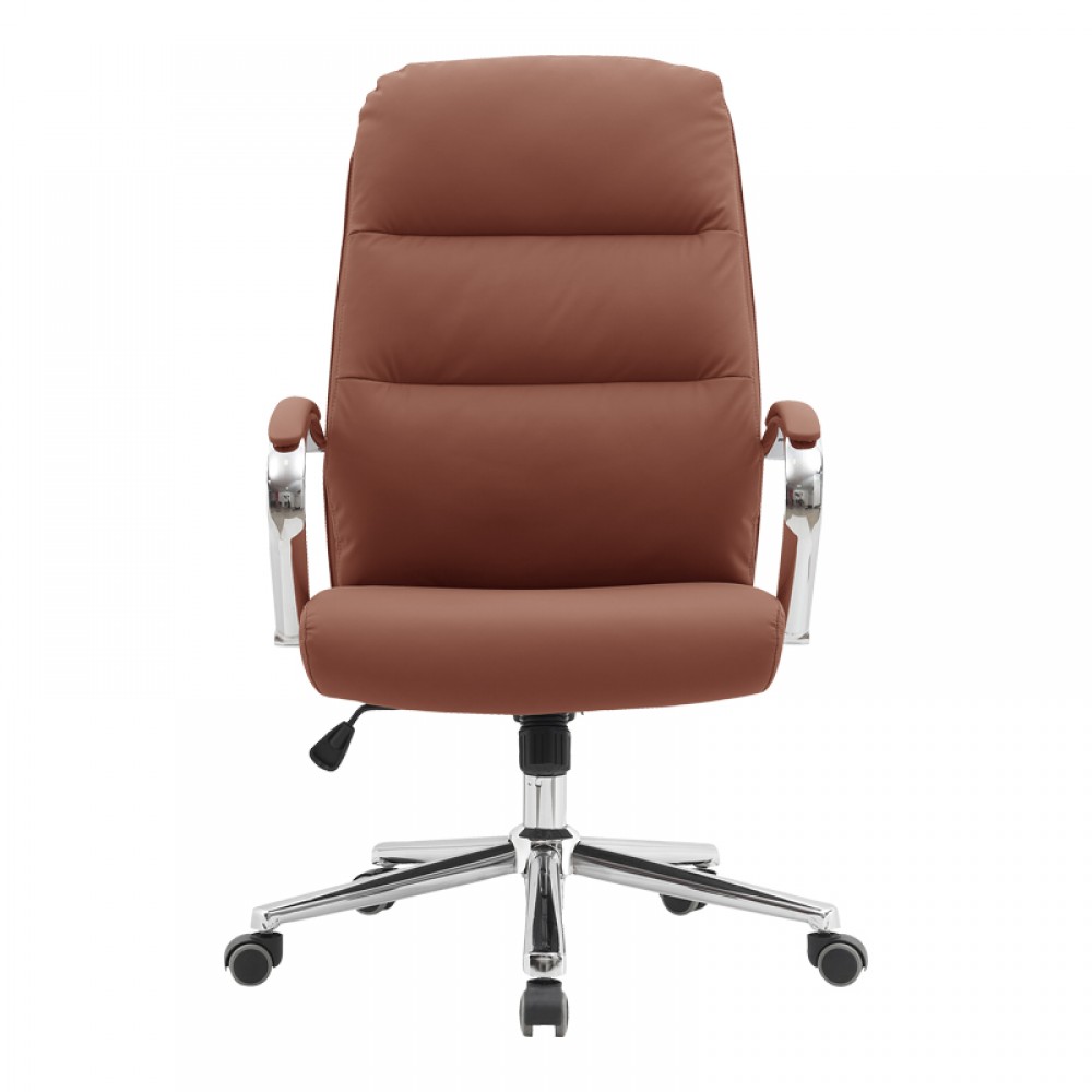 Καρέκλα γραφείου διευθυντή Normie pakoworld pu καφέ 58x65x103-111εκ
