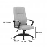 Καρέκλα γραφείου διευθυντή Roby pakoworld pu cappuccino 60x70x102-110εκ