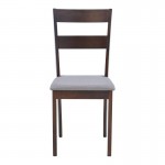 Καρέκλα Dallan  pakoworld σε καρυδί απόχρωση 40x47.5x89εκ