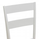Καρέκλα Dallan pakoworld rubberwood λευκό 40x47.5x89εκ