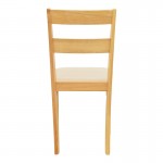 Καρέκλα Dallan pakoworld rubberwood σε φυσική απόχρωση 40x47.5x89εκ