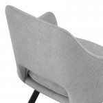 Πολυθρόνα Initiate pakoworld γκρι ύφασμα-πόδι μαύρο μέταλλο 56x58x85εκ
