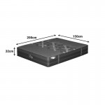 Στρώμα Resty pakoworld pocket spring μονής όψης με ενσωματωμένο ανώστρωμα 32cm 150x200εκ