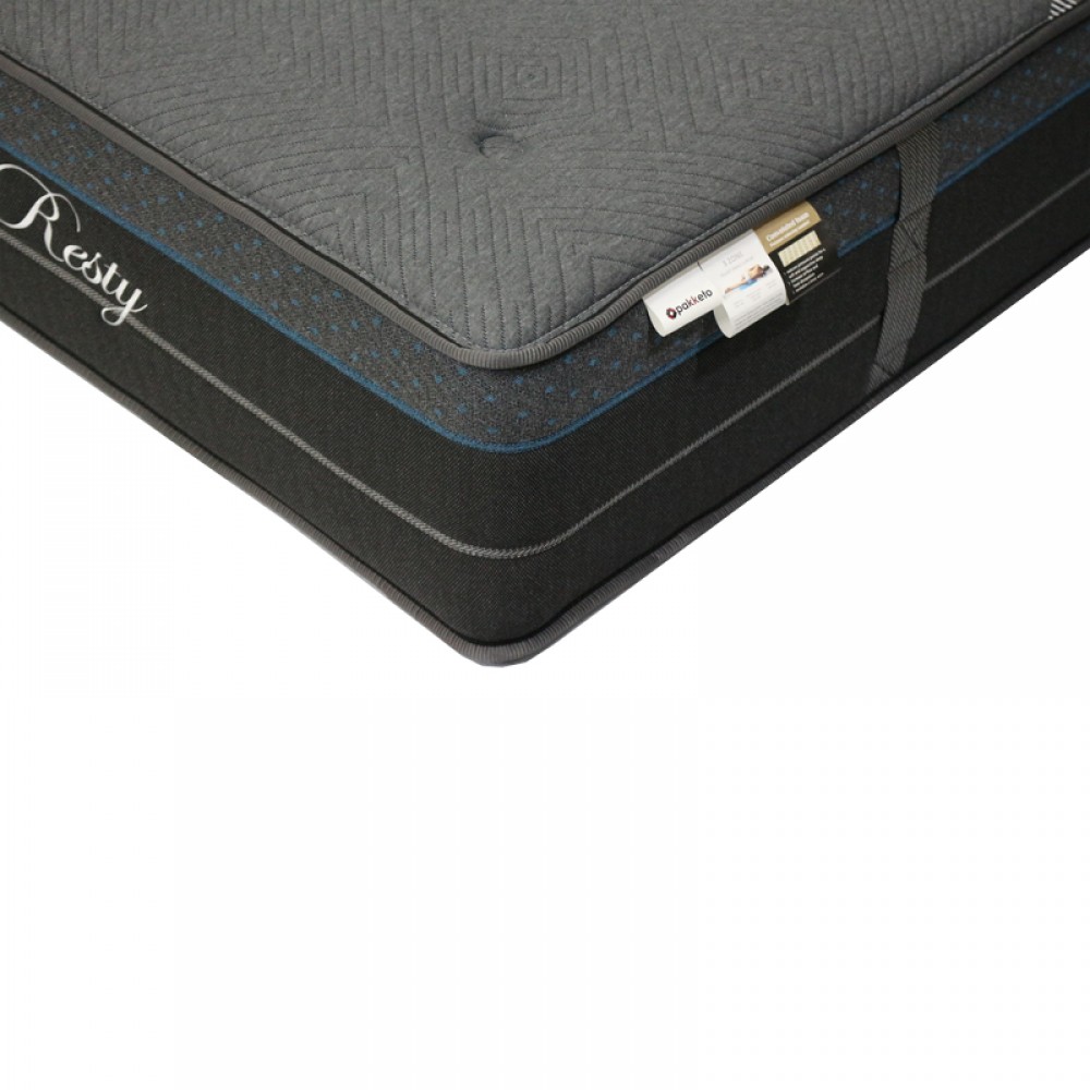 Στρώμα Resty pakoworld pocket spring μονής όψης με ενσωματωμένο ανώστρωμα 32cm 100x200εκ