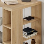 Γραφείο Colmar pakoworld σε oak απόχρωση 140x60x75εκ
