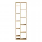 Βιβλιοθήκη Minicu pakoworld σε oak απόχρωση  44,4x19,6x150εκ