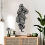 Διακοσμητικό τοίχου Bilem pakooworld μαύρο μεταλλικό 20x1,5x50εκ