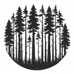 Διακοσμητικό τοίχου Foren pakooworld μαύρο μεταλλικό Φ50x1,5εκ