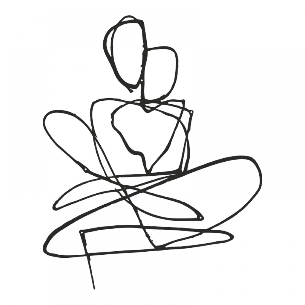 Διακοσμητικό τοίχου Emensa pakooworld μαύρο μεταλλικό 40x1,5x50εκ