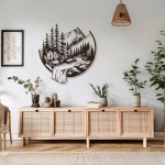 Διακοσμητικό τοίχου Mordio pakooworld μαύρο μεταλλικό Φ60x1,5εκ