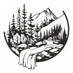 Διακοσμητικό τοίχου Mordio pakooworld μαύρο μεταλλικό Φ60x1,5εκ