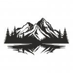 Διακοσμητικό τοίχου Mirolo pakooworld μαύρο μεταλλικό 70x1,5x50εκ