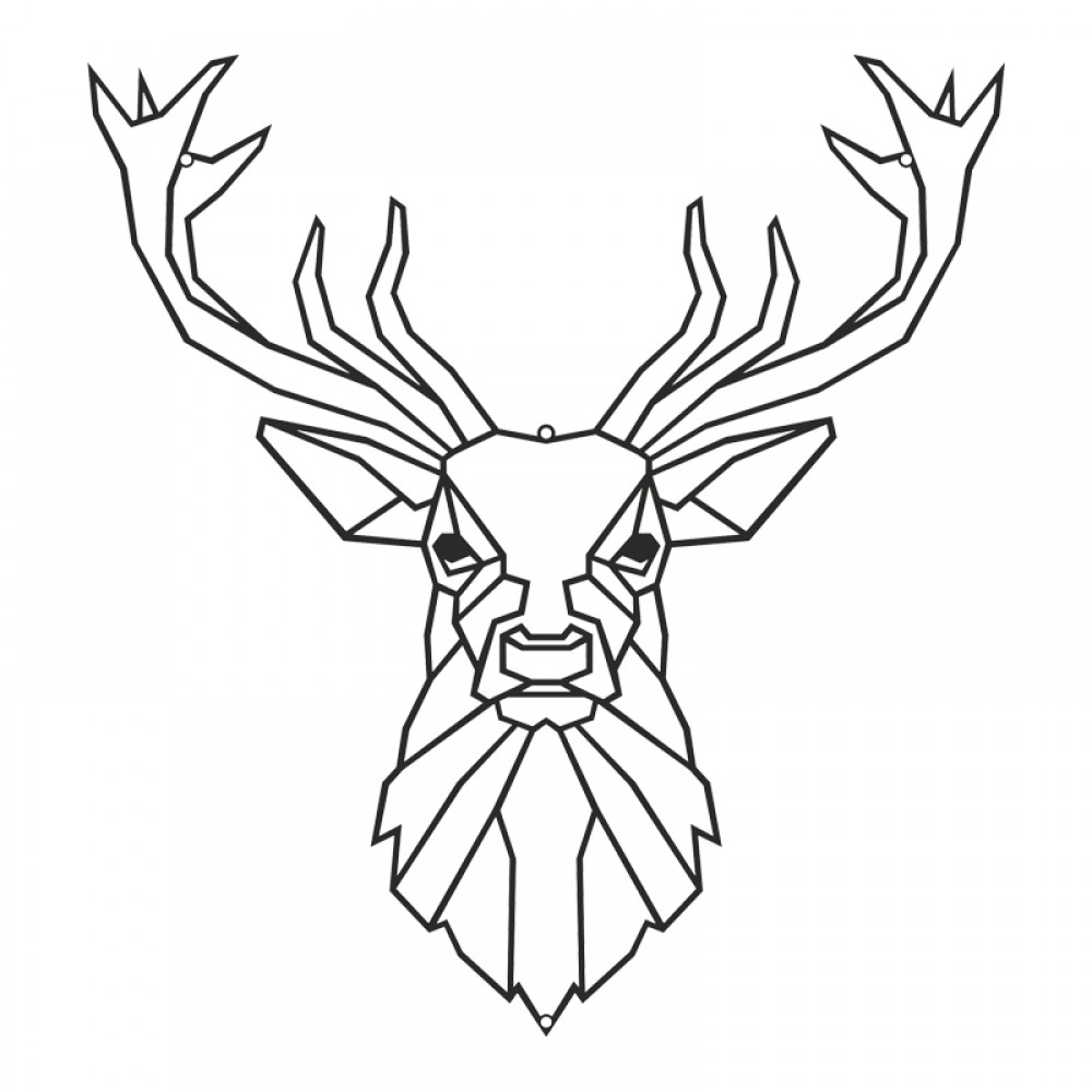 Διακοσμητικό τοίχου Stagio pakooworld μαύρο μεταλλικό 40x1,5x40εκ