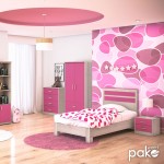 Κρεβάτι παιδικό Looney pakoworld σε χρώμα castillo-ροζ 100x200εκ
