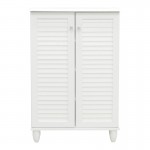 Παπουτσοθήκη-ντουλάπι Santo pakoworld 10 ζεύγων σε λευκή απόχρωση 60x34.5x91.5εκ