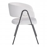 Πολυθρόνα Rachele I pakoworld μπεζ ύφασμα-πόδι μαύρο μέταλλο 52x65x79εκ