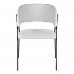 Πολυθρόνα Rachele I pakoworld μπεζ ύφασμα-πόδι μαύρο μέταλλο 52x65x79εκ