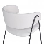 Πολυθρόνα Rachele I pakoworld μπεζ ύφασμα-πόδι μαύρο μέταλλο 52x65x79εκ