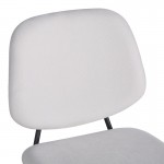 Καρέκλα Pietro I pakoworld μπεζ ύφασμα-πόδι μαύρο μέταλλο 45x55x82.5εκ