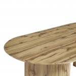 Τραπέζι Nembou pakoworld mdf σε oak απόχρωση 210x100x76εκ