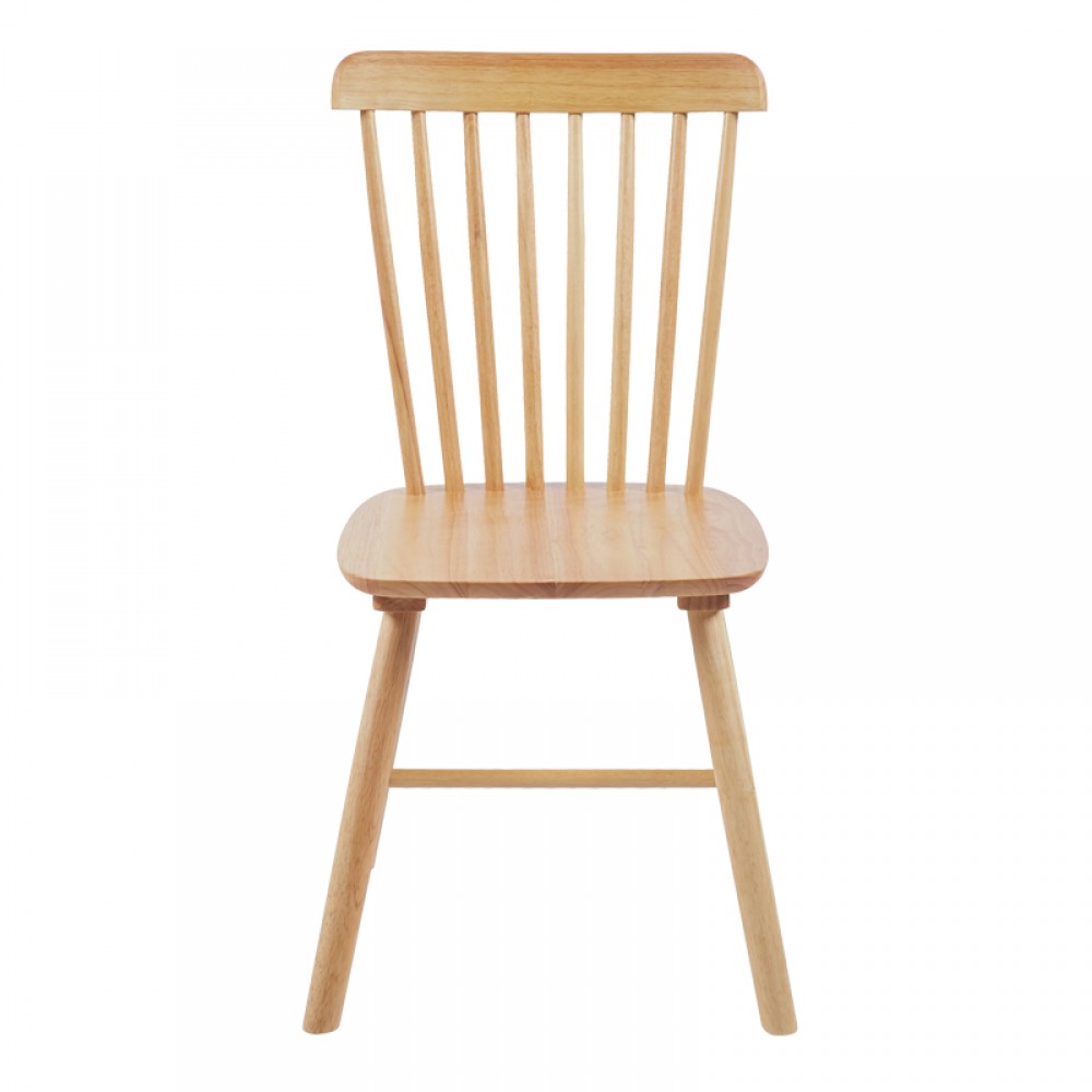 Καρέκλα Melia pakoworld rubberwood σε φυσική απόχρωση 45x51x87εκ