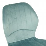 Καρέκλα Jelour pakoworld βελούδο σε φυστικί απόχρωση 46.5x60x84εκ