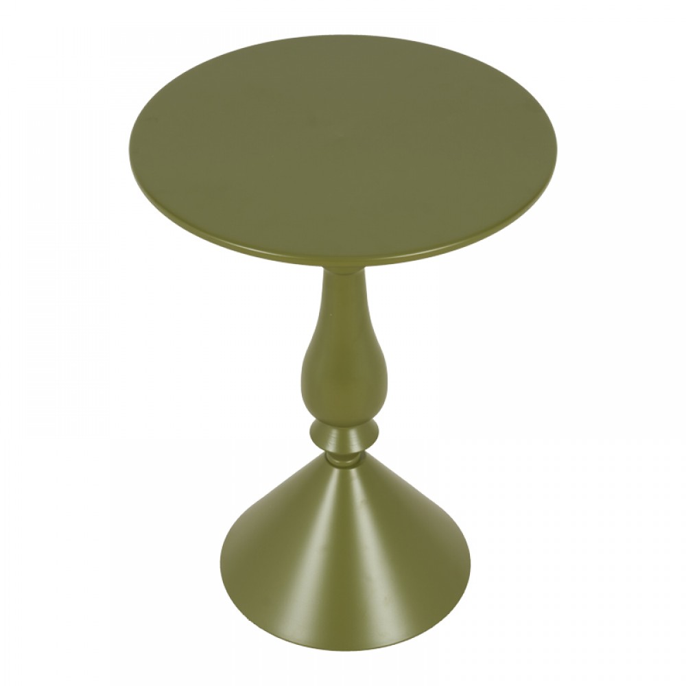 Βοηθητικό τραπέζι Lalou pakoworld μέταλλο σε λαδι απόχρωση Φ40x55εκ