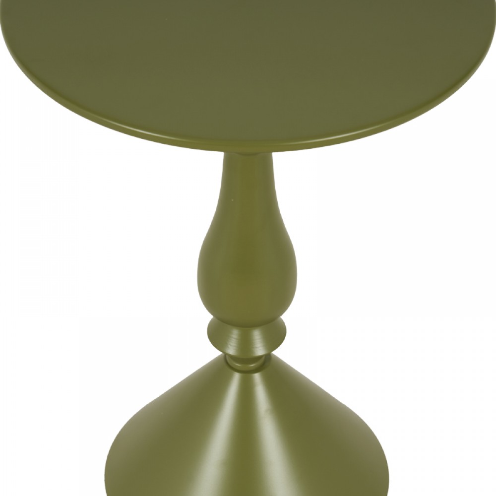 Βοηθητικό τραπέζι Lalou pakoworld μέταλλο σε λαδι απόχρωση Φ40x55εκ