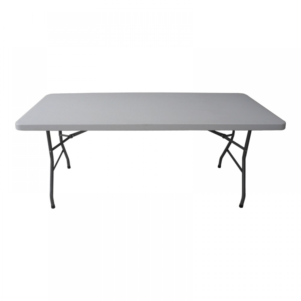 Τραπέζι catering-συνεδρίου Preventa pakoworld πτυσσόμενο λευκό μονοκόμματη επιφάνεια 180x74x74εκ