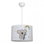 Παιδικό φωτιστικό οροφής Koala pakoworld led E27 πολύχρωμο PVC Φ30x20εκ