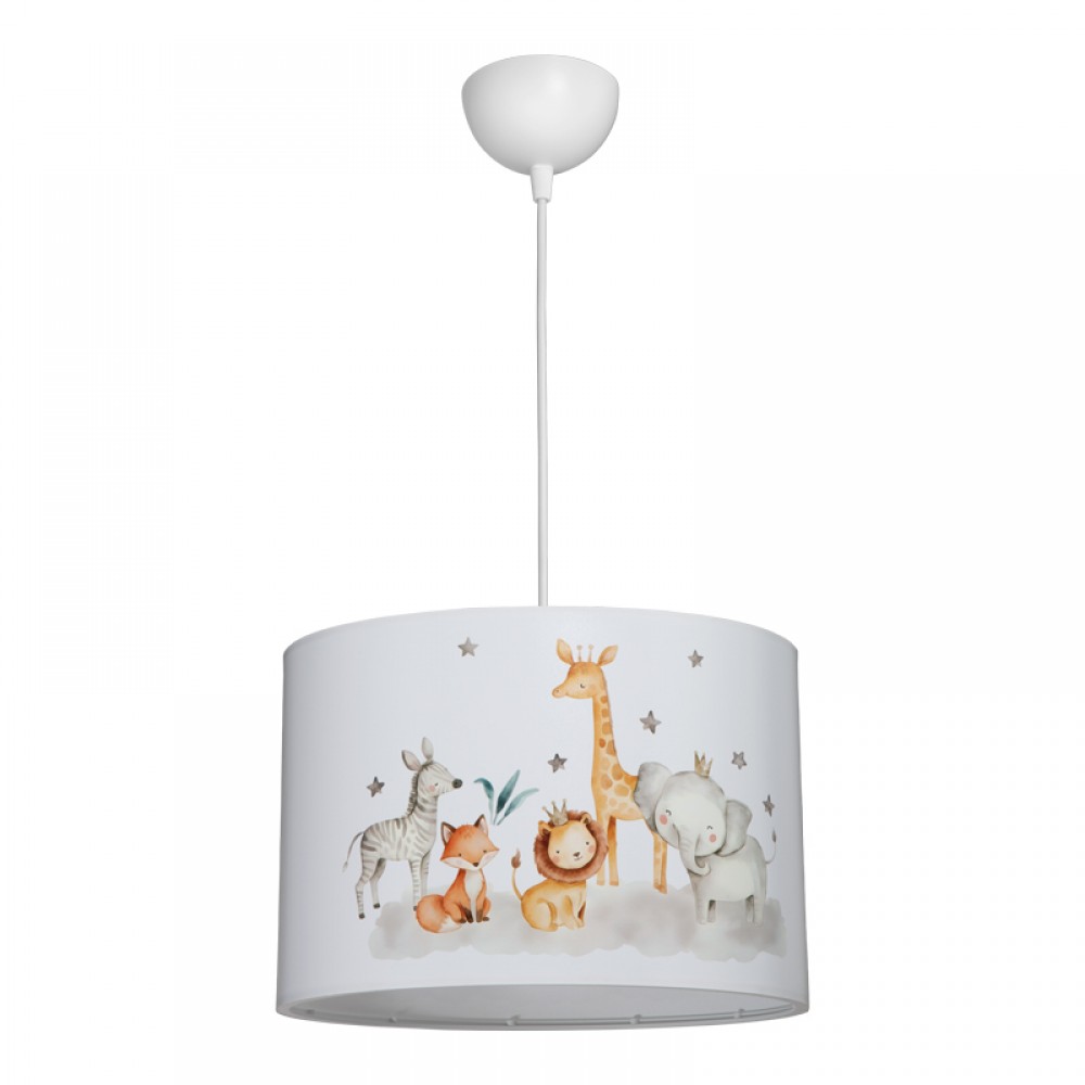Παιδικό φωτιστικό οροφής Tots pakoworld led E27 πολύχρωμο PVC Φ30x20εκ