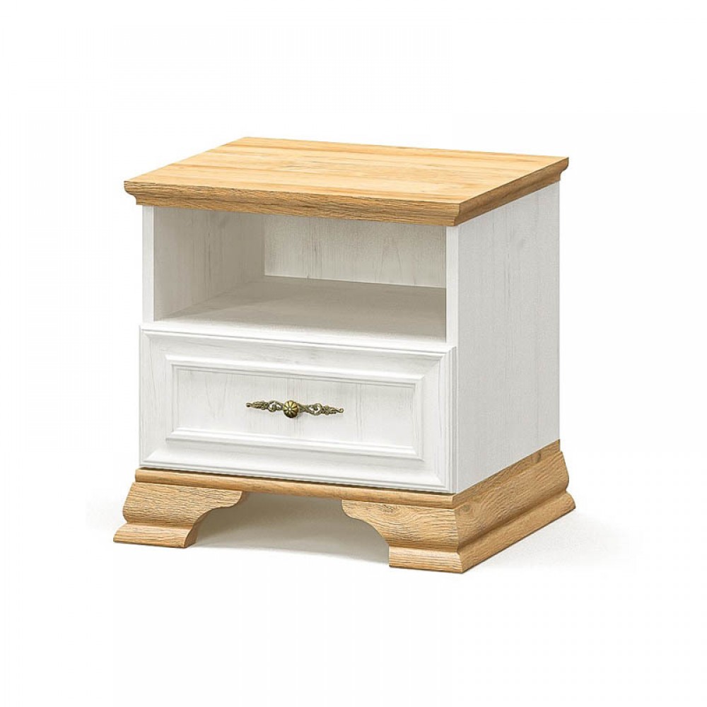 Σετ Κρεβατοκάμαρας Jaden με Κρεβάτι oak -λευκό 160x200εκ Σετ 4τεμ