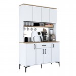 Ντουλάπα κουζίνας Cordie pakoworld λευκό μελαμίνης 120x40x184.2εκ