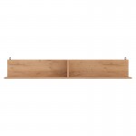 Ραφιέρα τοίχου Drowel pakoworld μελαμίνης σε oak απόχρωση 130x21.6x20εκ