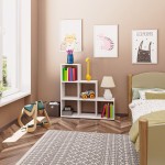 Βιβλιοθήκη Schody pakoworld σε λευκή απόχρωση 105.5x29.2x107εκ