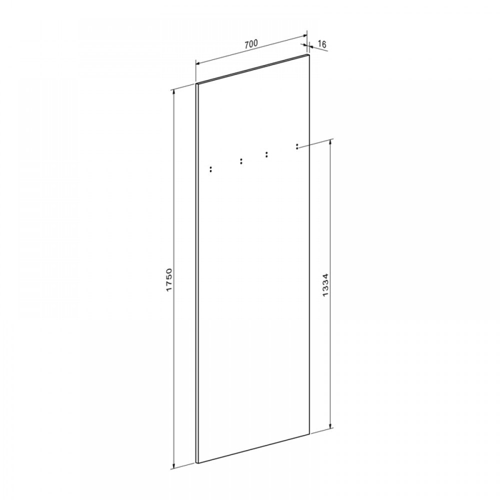 Έπιπλο εισόδου Ansia pakoworld καρυδί oak 210x44,7x175εκ