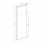 Έπιπλο εισόδου Ansia pakoworld καρυδί oak 210x44,7x175εκ