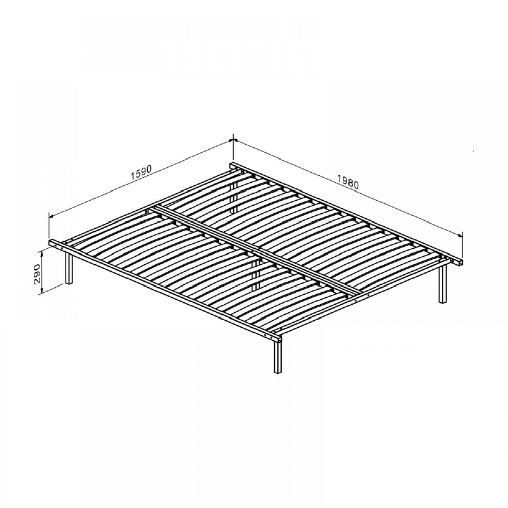Κρεβάτι διπλό Lucabel pakoworld κρεμ 160x200εκ