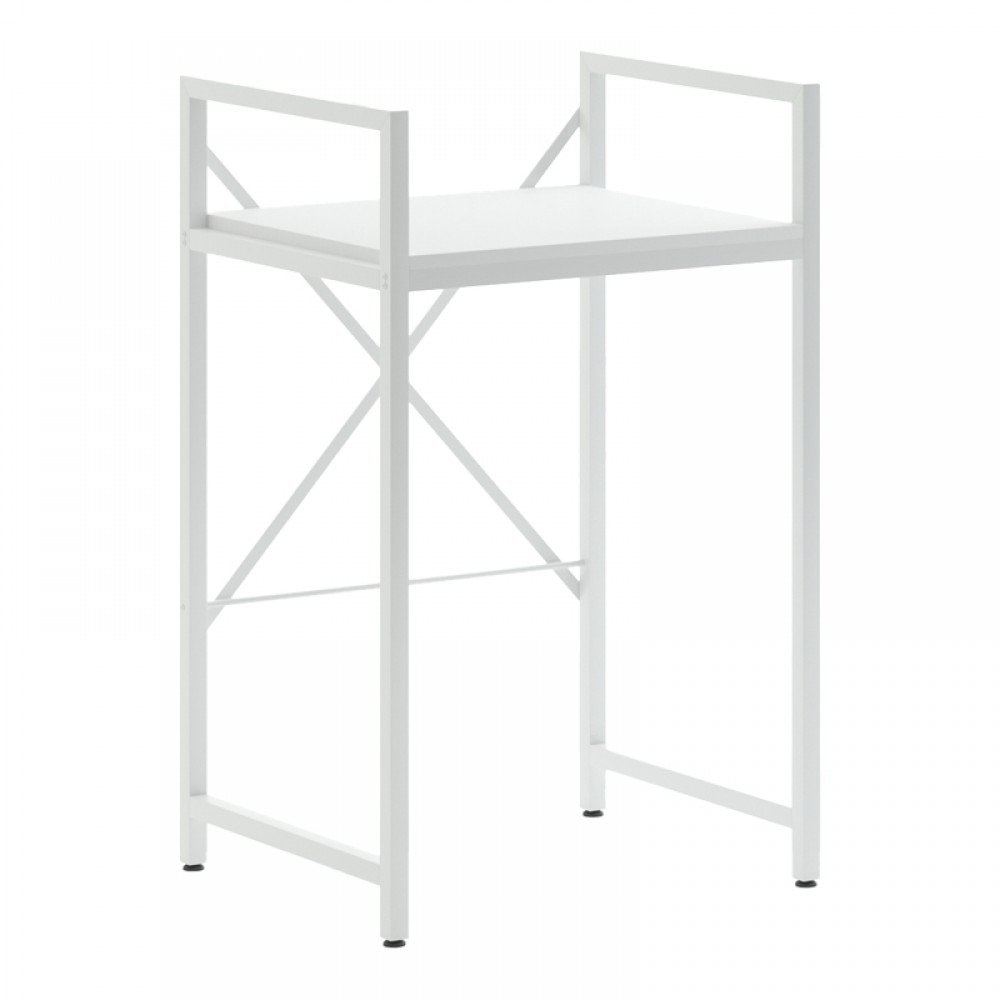 Ραφιέρα στήριξης πλυντηρίου - στεγνωτηρίου Delavar pakoworld μέταλλο λευκό 72x60x116εκ