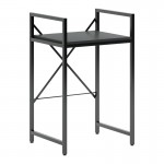 Ραφιέρα στήριξης πλυντηρίου - στεγνωτηρίου Delavar pakoworld μέταλλο μαύρο 72x60x116εκ