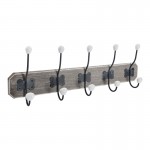 Κρεμάστρα Holden pakoworld mdf σε αντικέ φυσική απόχρωση 19.5x9x60.5εκ