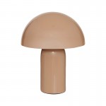 Επιτραπέζιο φωτιστικό Mushi pakoworld μέταλλο μπεζ Φ20x24,5εκ