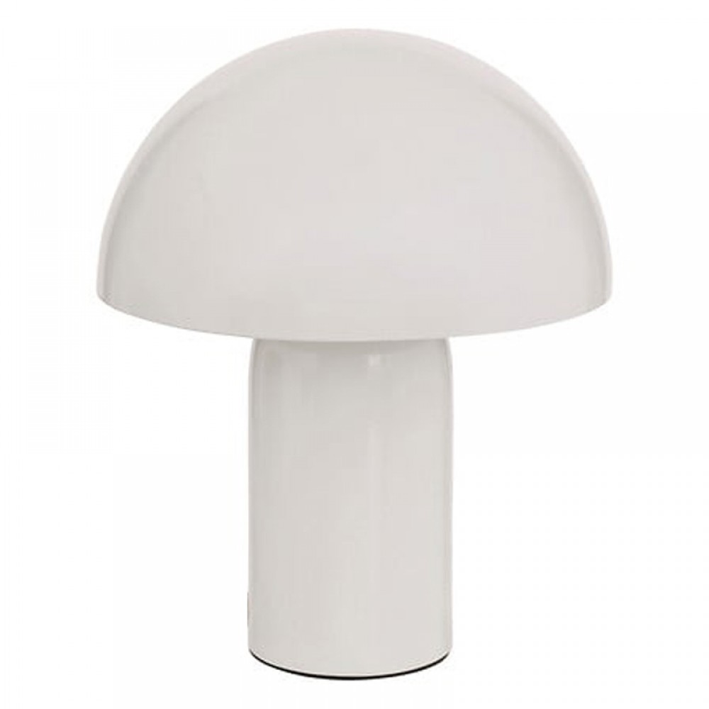 Επιτραπέζιο φωτιστικό Mushi pakoworld μέταλλο λευκό Φ20x24,5εκ