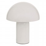 Επιτραπέζιο φωτιστικό Mushi pakoworld μέταλλο λευκό Φ20x24,5εκ