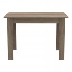 Τραπεζαρία Manka-Parker pakoworld σετ 5τεμ mdf σε μαύρη-sonoma truffle απόχρωση 110x80x77εκ