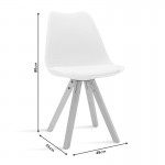 Τραπεζαρία Manka I-Caron pakoworld σετ 3τεμ σε sonoma-μαύρη απόχρωση 80x80x77εκ