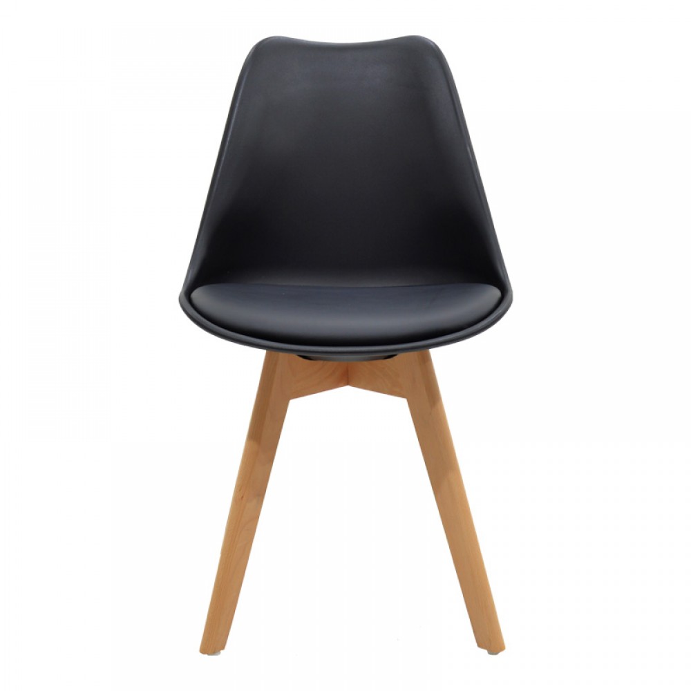 Τραπεζαρία Manka Ι -Gaston pakoworld σετ 3τεμ σε sonoma-μαύρη απόχρωση 80x80x77εκ