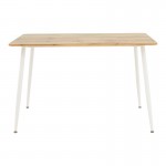 Τραπεζαρία Cuba-Parker pakoworld σετ 5τεμ sonoma-λευκό 120x80x75εκ