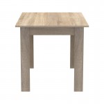 Τραπεζαρία Manka-Bella pakoworld σετ 5τεμ σε sonoma απόχρωση 110x80x70εκ